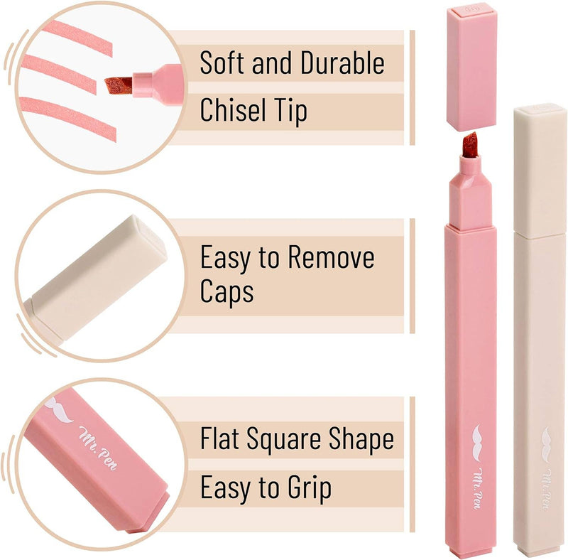 Mr. Pen- Aesthetic Highlighters, 6 pcs