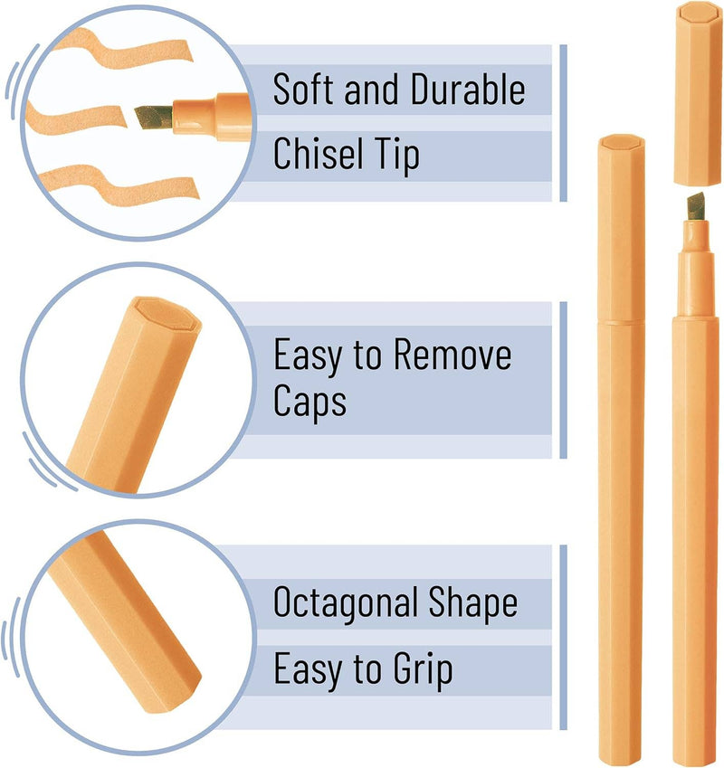 Mr. Pen- Aesthetic Highlighters, 8 Pack, Chisel Tip