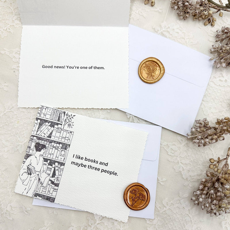 Book Lover Greeting Card