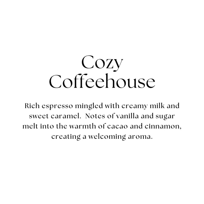 Hand-Poured Candle - Cozy Coffeehouse - 7.5 oz Frosted Jar