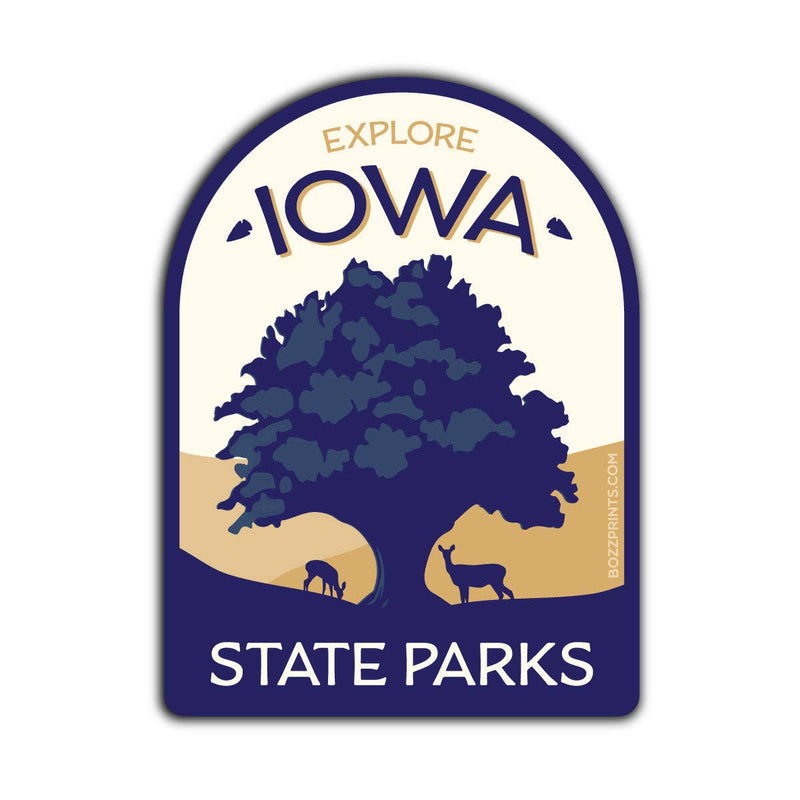 Explore Iowa State Parks Crest Sticker