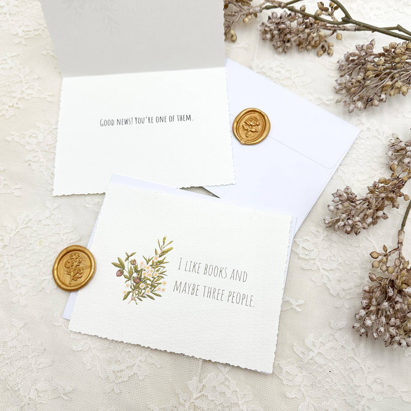 Book Lover Greeting Card, Funny Card