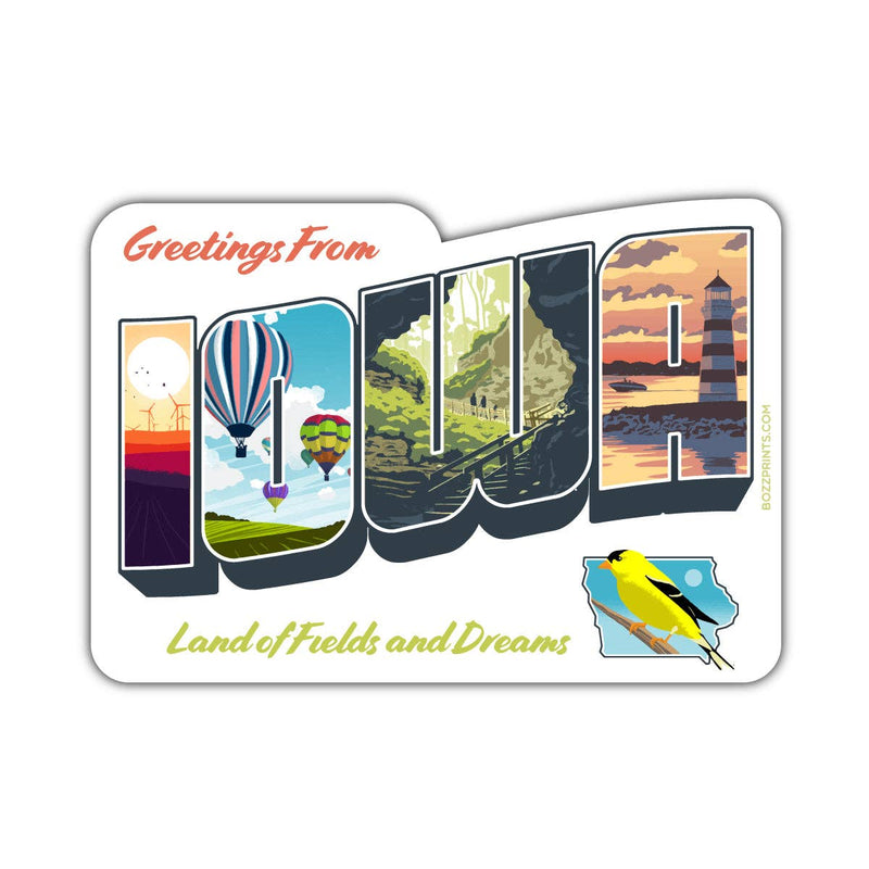Greetings from Iowa Sticker