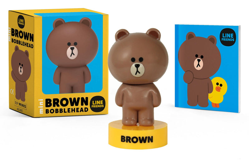 LINE FRIENDS Mini BROWN Bobblehead (RP Minis)