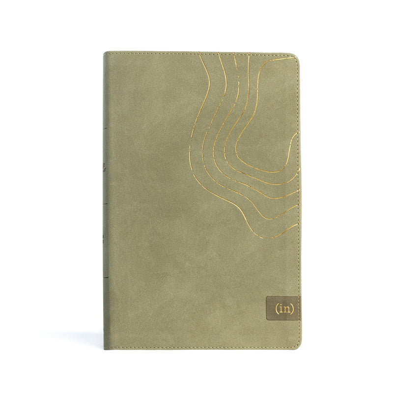 CSB (in)courage Devotional Bible, Sage LeatherTouch, Indexed, Black Letter, Full-Color Design, Devotionals, Journaling Space, Reading Plans, Easy-to-Read Bible Serif Type