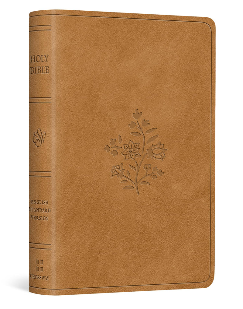 ESV Vest Pocket New Testament with Psalms and Proverbs (TruTone, Nubuck Caramel, Wildflower Design)