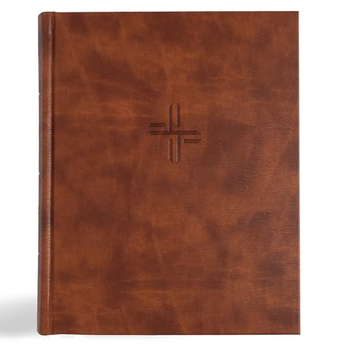 CSB Notetaking Bible, Expanded Reference Edition, Brown LeatherTouch Over Board, Black Letter, Journaling Space, Cross-References, Reading Plan, Easy-to-Read Bible Serif Type