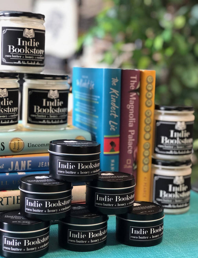 Indie Bookstore 9oz Soy Candle Contest Winner