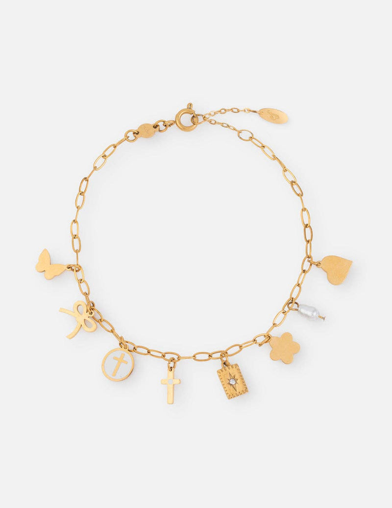Transformation Charm Paperclip Chain Bracelet
