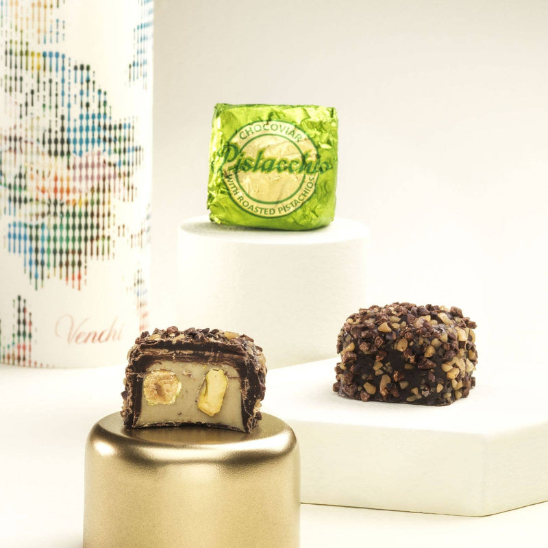 Chocoviar Pistachio Dark Chocolate - Italian Gourmet Candy