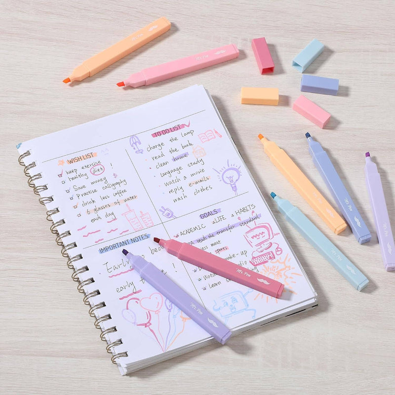 Mr. Pen Aesthetic Highlighters, 8 pcs