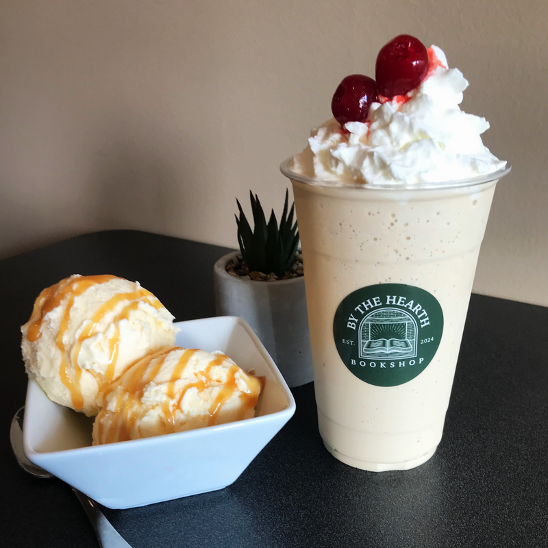 Coffee Cherry Caramel Milkshake