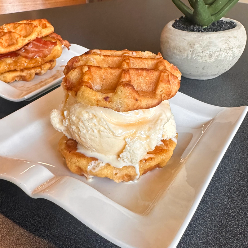 Ice Cream Waffle Sandwich