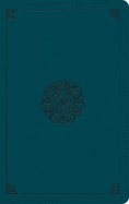 ESV Giant Print Personal Size Bible, Red Letter (Trutone, Deep Teal, Emblem Design)