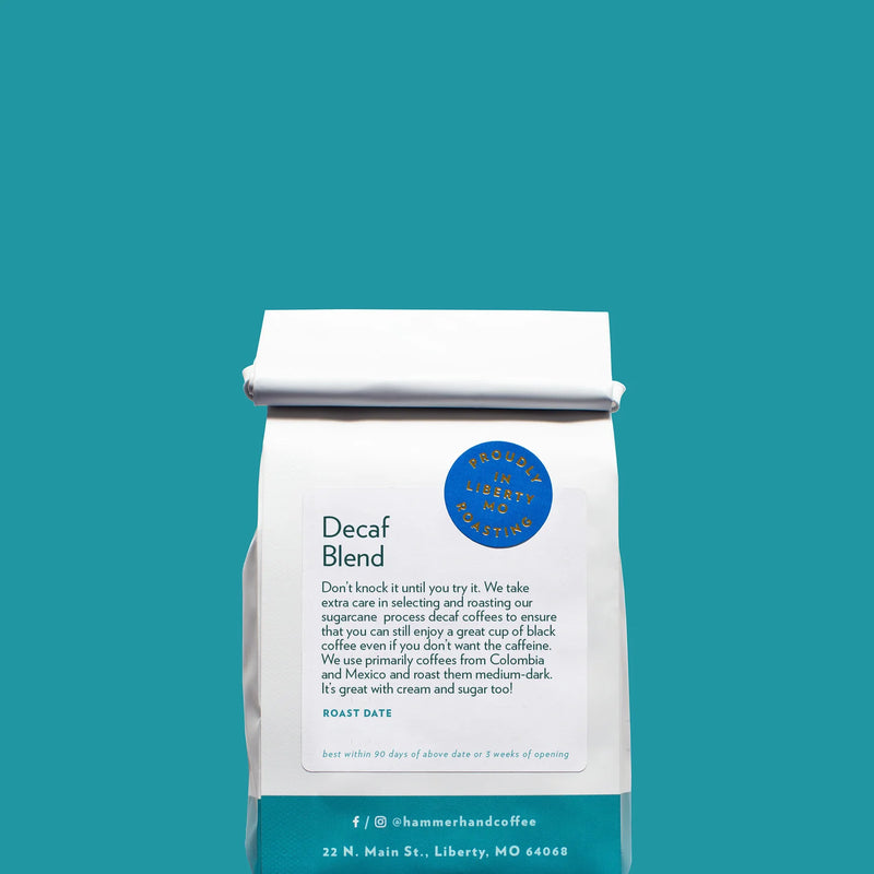 Decaf, Hammerhand Coffee (Whole Bean, 12oz)