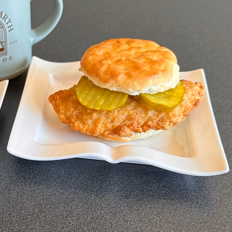 Honey Chicken Biscuit Sandwich