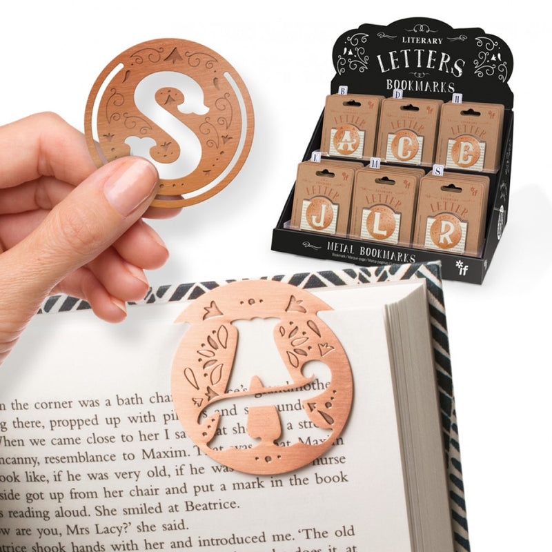 Literary Letter Metal Bookmark