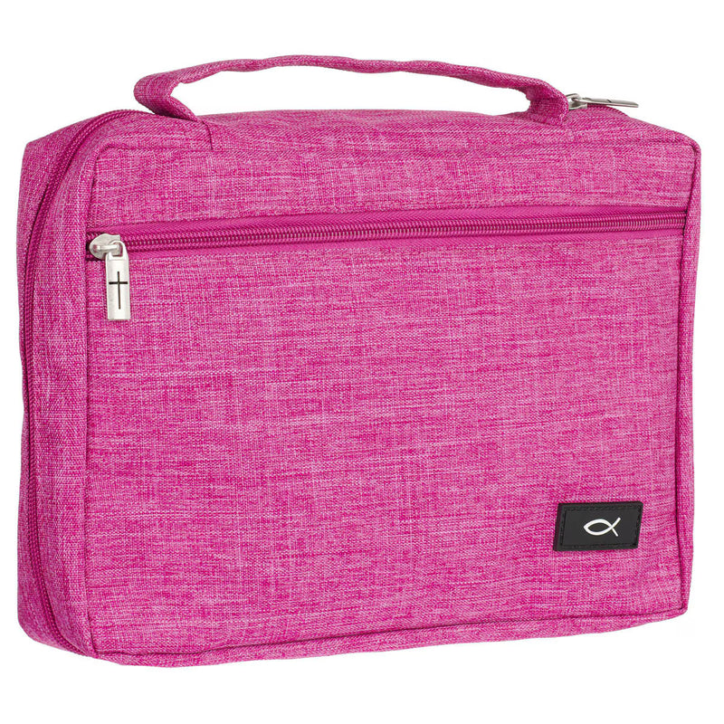 Poly-canvas Value Bible Cover with Ichthus Patch