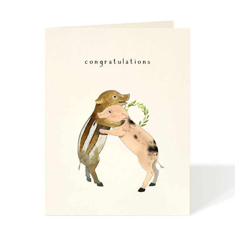 Pig Pals - Congratulations Card