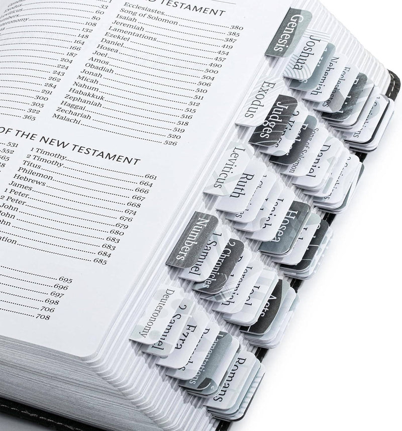 Mr. Pen- Bible Tabs, 75 Tabs, Gray Theme