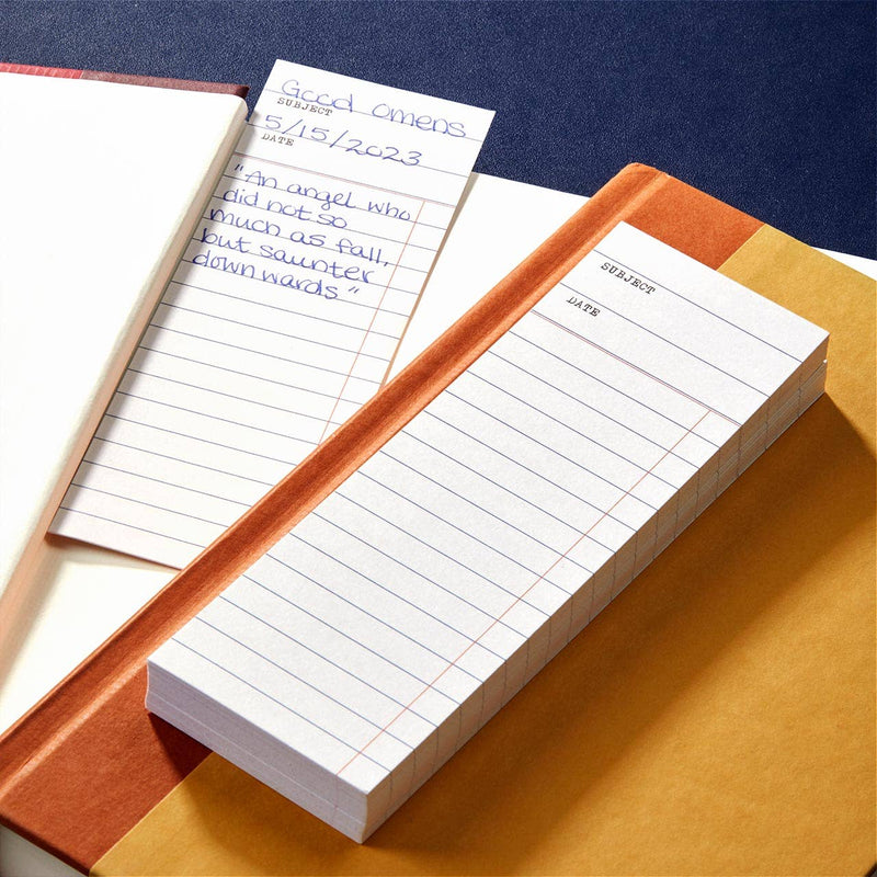 Vintage Library Bookmark Cards (set of 50)