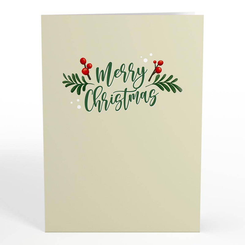 Winter Greens Christmas Candle 5''x7'' Card, Christmas