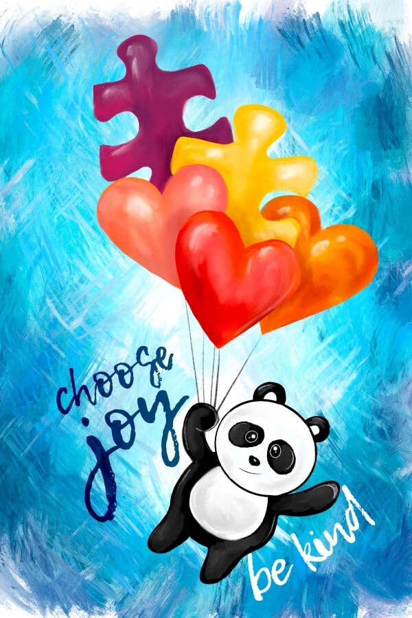 Choose Joy Panda Mini Jigsaw puzzle