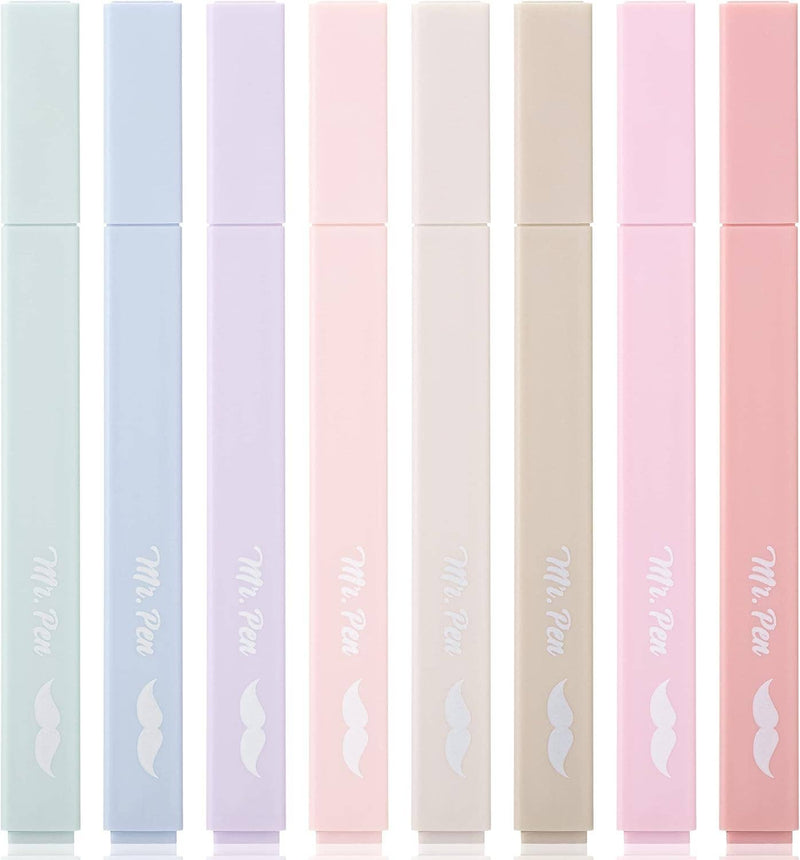 Aesthetic Highlighters, Pastel, 8 Pack