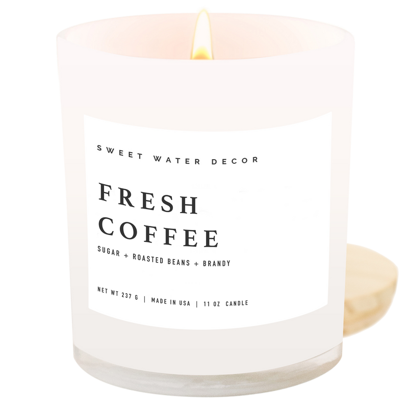 Fresh Coffee 11 oz Soy Candle - Home Decor & Gifts