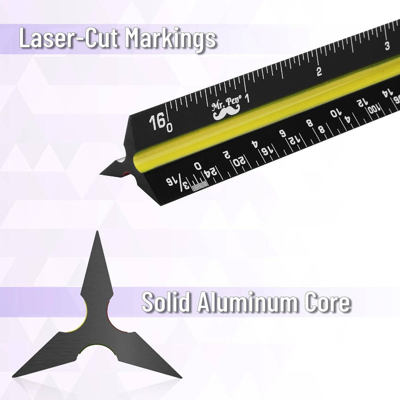 Mr. Pen Architectural Scale Ruler, 12 Inch