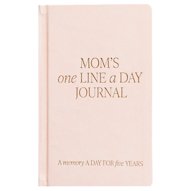 Mom's One Line A Day Leather Journal - Mother's Day Gifts