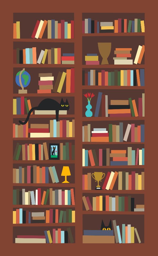 Bookcase Mini jigsaw puzzle book store lover gift books