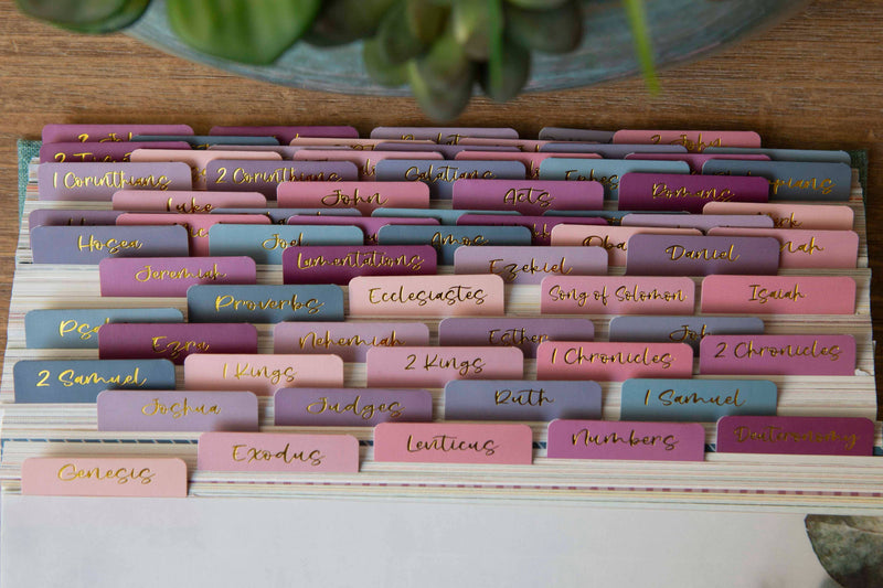 Ombre Bible Index Tabs | Colorful Bible Tabs