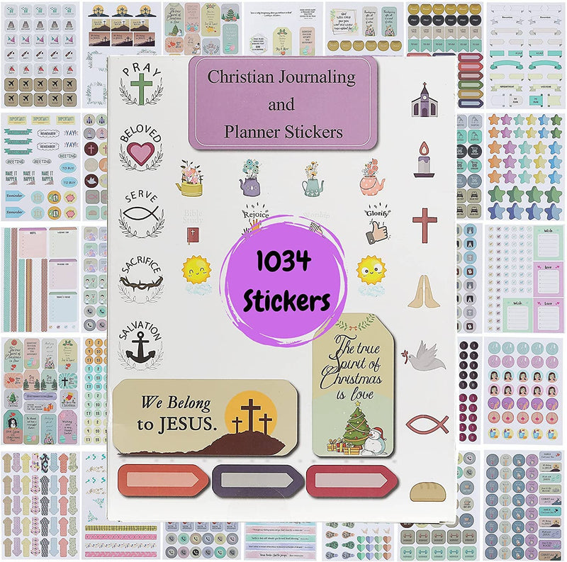 Mr. Pen- Christian Journaling Stickers, 31 Sheets, 1034 pcs
