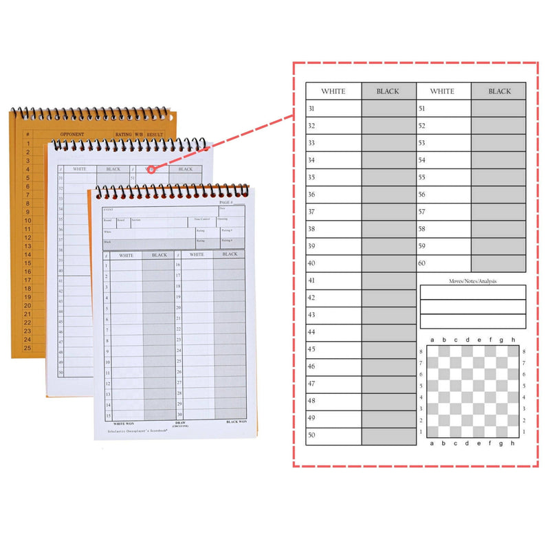 WE Games Ultimate Chess Player's Scorebook