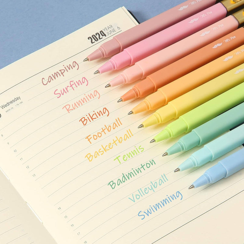 Mr. Pen Aesthetic Pens, 10 Pack, Assorted Colors