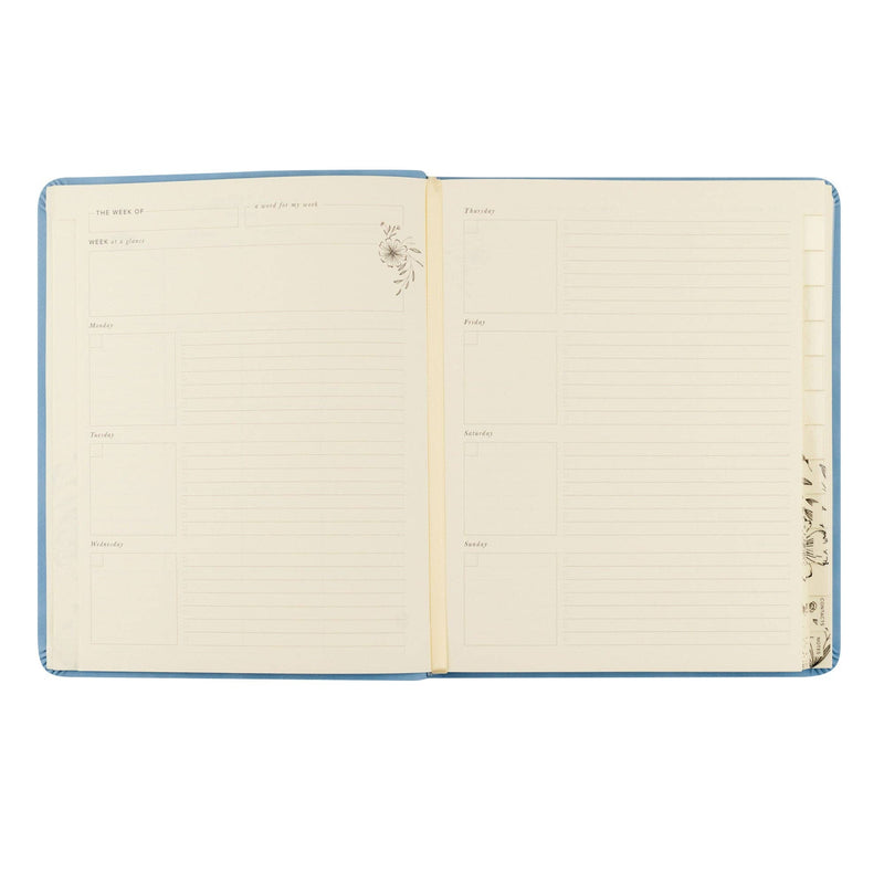 12-Month Undated Planner: Bethany Theme, Layflat