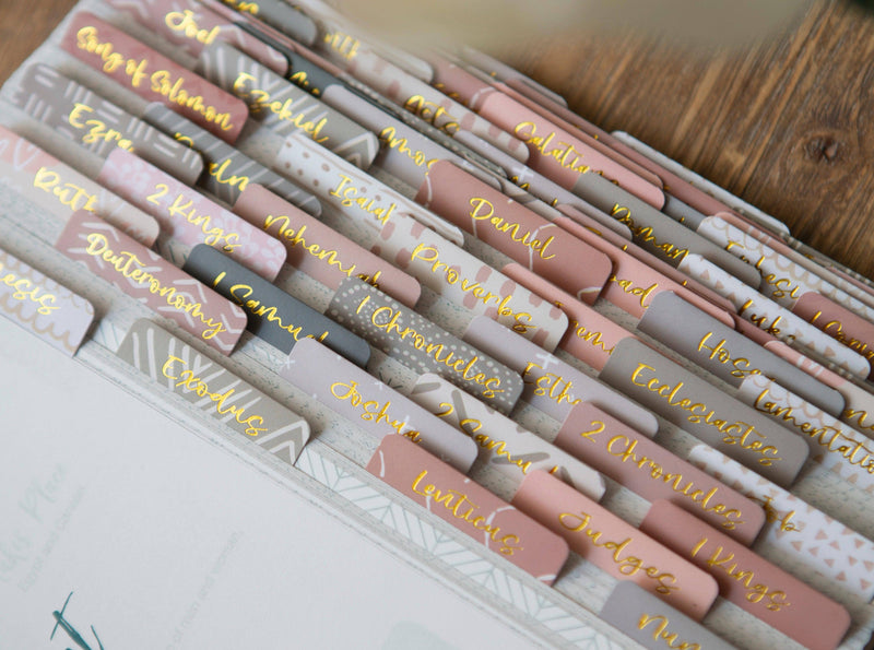 Bible Tabs | Neutral Bible Index Tabs