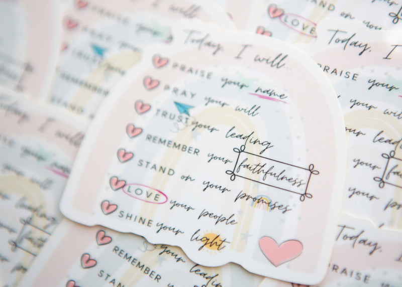 Cute Christian Vinyl Sticker