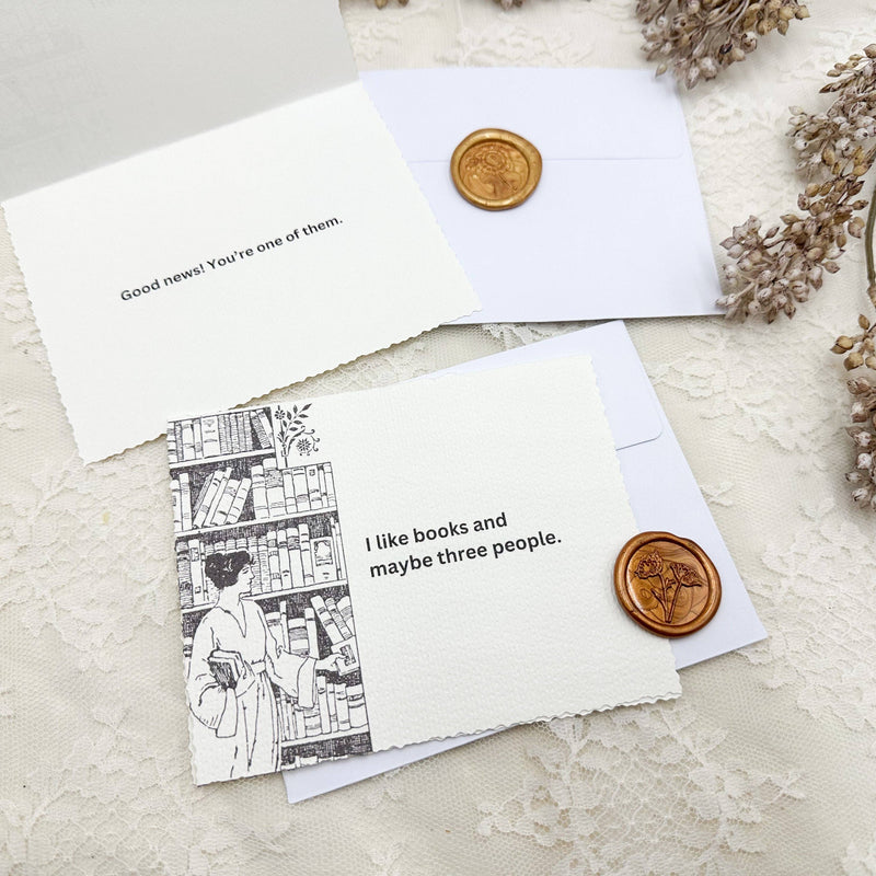 Book Lover Greeting Card