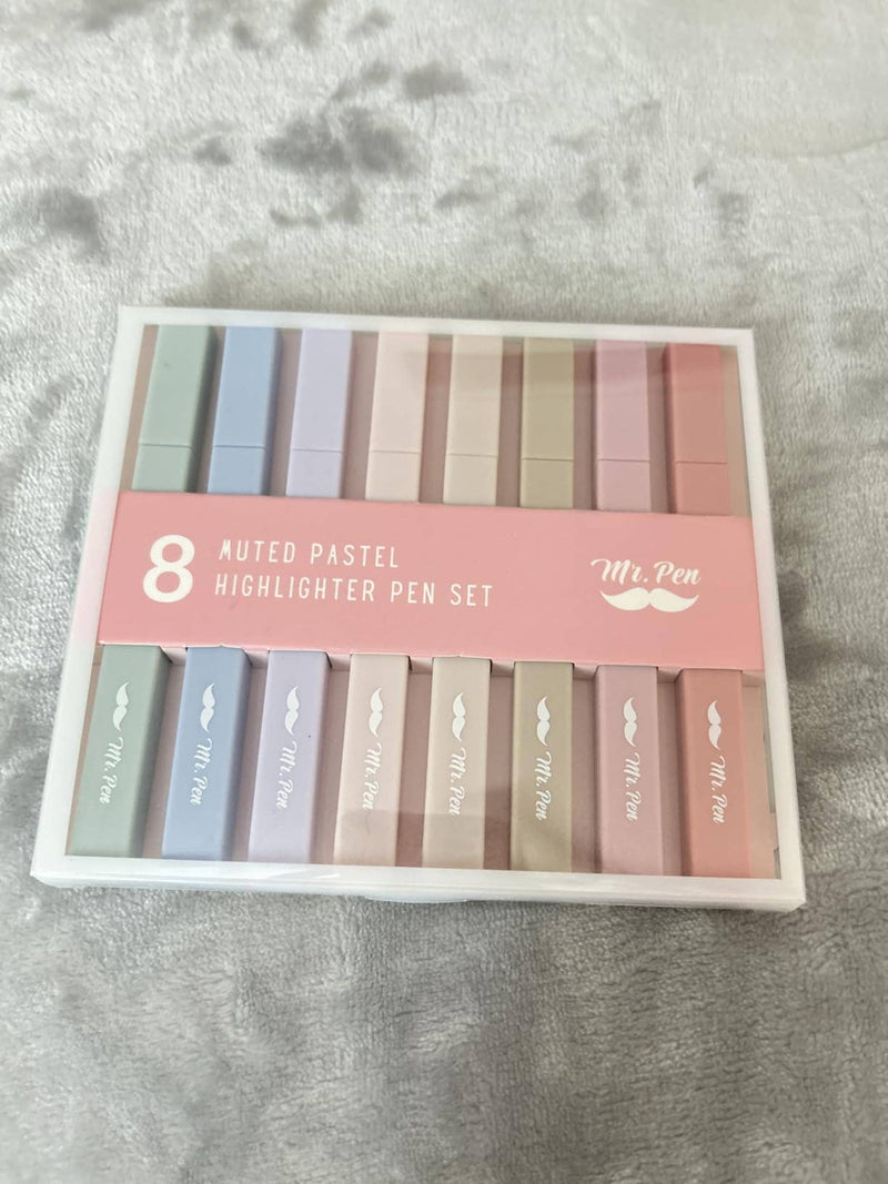 Aesthetic Highlighters, Pastel, 8 Pack