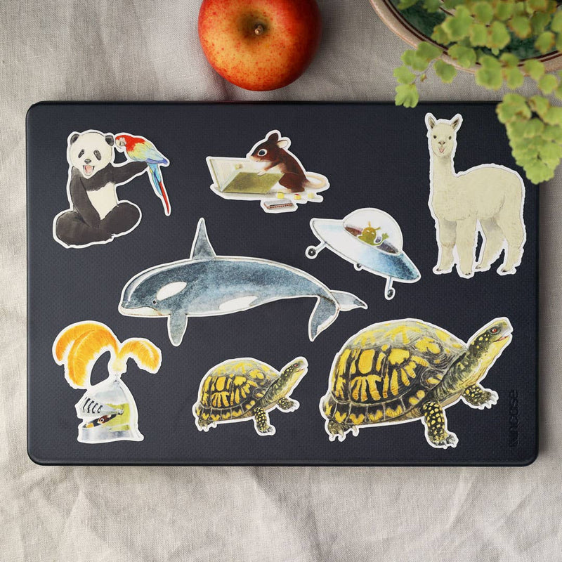 Let's See - Vinyl Stickers - Mouse Reading