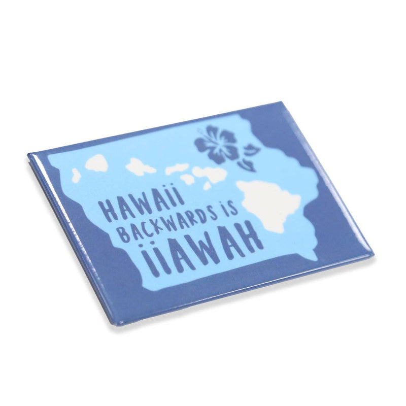 Hawaii Backwards is Iiawah Ocean Sticker