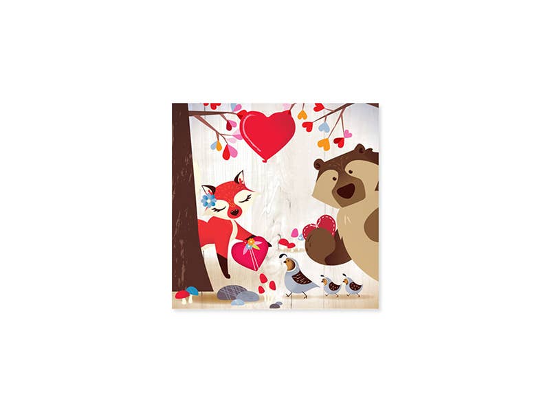 Woodland Valentine Mini Pop-Up Card