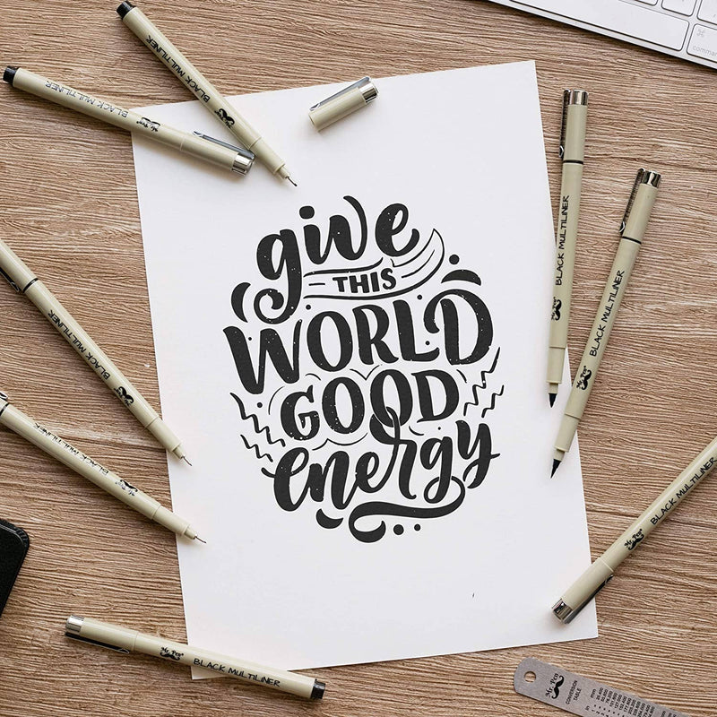Mr. Pen- Drawing Pens, Black Multiliner