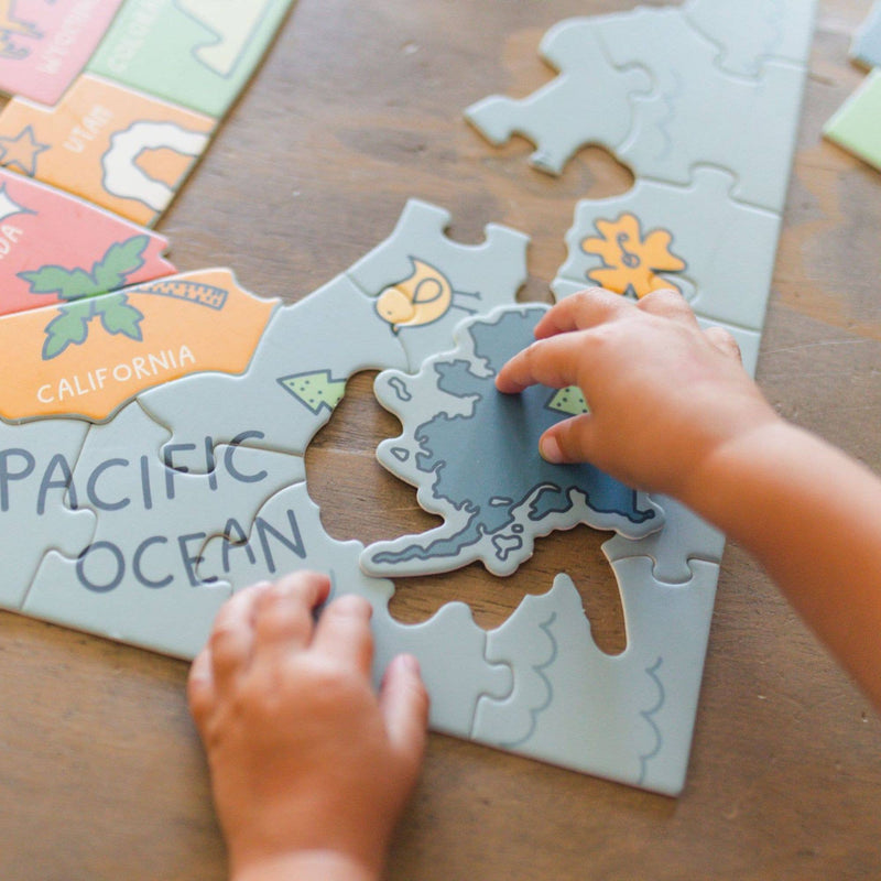 USA - 110 Piece Educational Jigsaw Puzzle