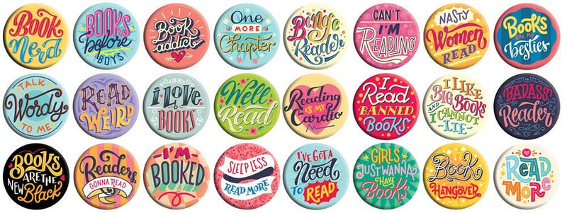 Books Are My Besties Button Box