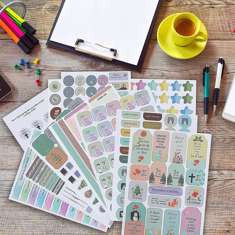Mr. Pen- Christian Journaling Stickers, 31 Sheets, 1034 pcs