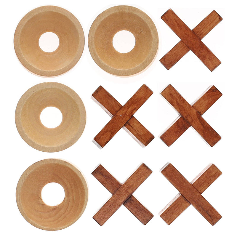 Tic Tac Toe Wooden Board Game