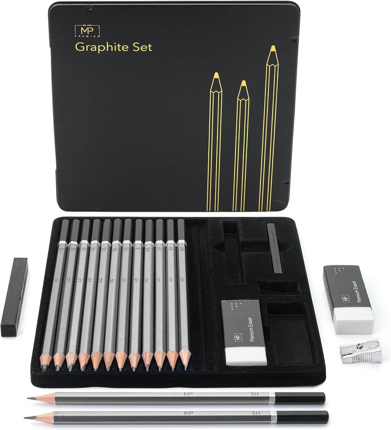 Mr. Pen Sketch Pencils for Drawing, 19 pcs,